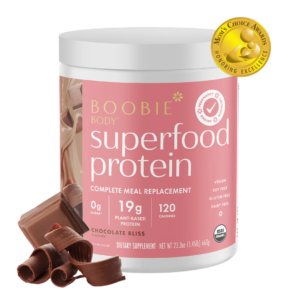 Boobie Superfood Protein Pregnancy & Postpartum Meal Replacement Shake, Chocolate Bliss Flavor, 19g Protein, 23.3 OZ