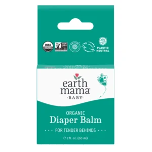 Earth Mama Organic Diaper Balm | Diaper Cream for Baby | EWG Verified, Petroleum & Artificial Fragrance-Free with Calendula for Sensitive Skin