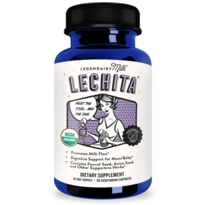Legendairy Milk Lechita, Supports Milk Flow, Organic Fenugreek Free Breastfeeding Supplement, Organic Fennel & Anise, Made in USA, 60 Vegan Capsules