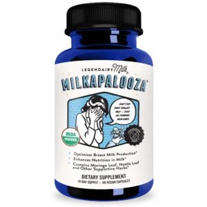 Legendairy Milk Milkapalooza Lactation Supplement for Breastfeeding Moms, Increase Breast Milk Supply with Organic Moringa, Fennel, Nettle, & Shatavari, Vegan Postpartum Essentials Fenugreek-Free, 60 Capsules