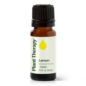 Plant Therapy Lemon Essential Oil for Diffusing, 100% Pure, Undiluted, Natural Aromatherapy, Lemon Oil for Skin & Cleansing, Energizing & Uplifting, Therapeutic Grade, 10 mL (1/3 oz)