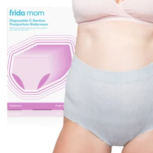 Frida Mom Women's Postpartum Underwear for C-Section Recovery, Disposable High Waist, Seamless with Stretchy Support, Postpartum Essentials, 8 count