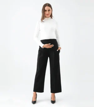 Alina Mae The Wide Leg Maternity Ankle Pant Wear To Work Office Pants