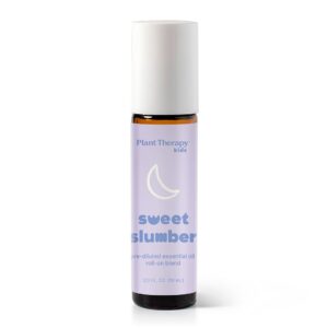 Plant Therapy Kids Sweet Slumber Essential Oil Blend Pre-Diluted Roll-On, 100% Pure, Soothing Aromatherapy for Better Sleep, 10 mL (1/3 oz)